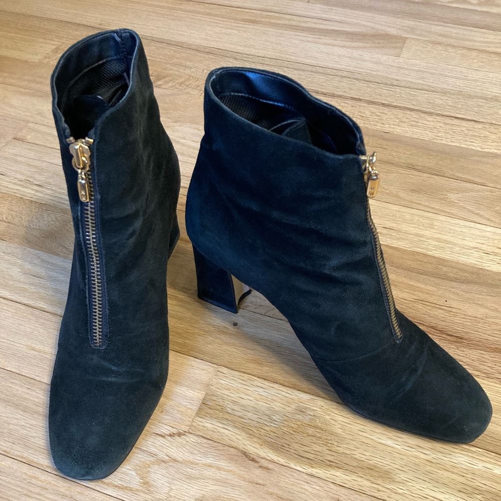 Nine West Black Suede Ankle Boots
